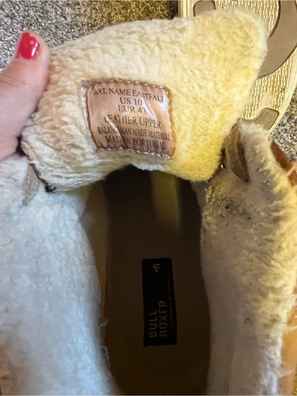 Bull Boxer Shearling-Lined High Top Sneaker